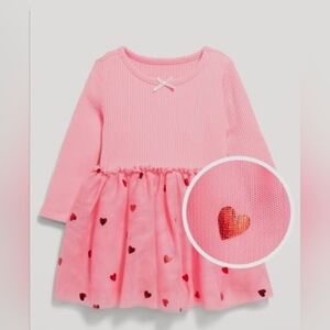 Old Navy Pink Ribbed Dress with Bow